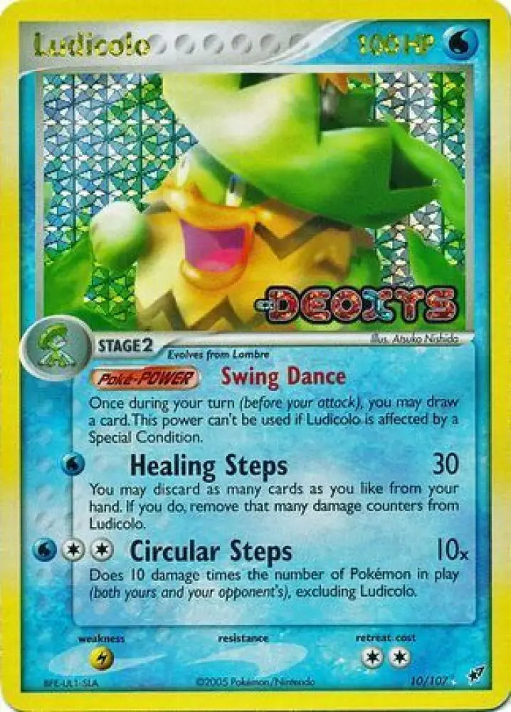 Ludicolo (10/107) (Stamped) [EX: Deoxys] - Pokemon Single