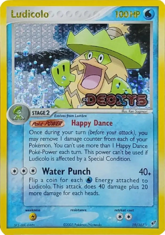 Ludicolo (19/107) (Stamped) [EX: Deoxys] - Pokemon Single