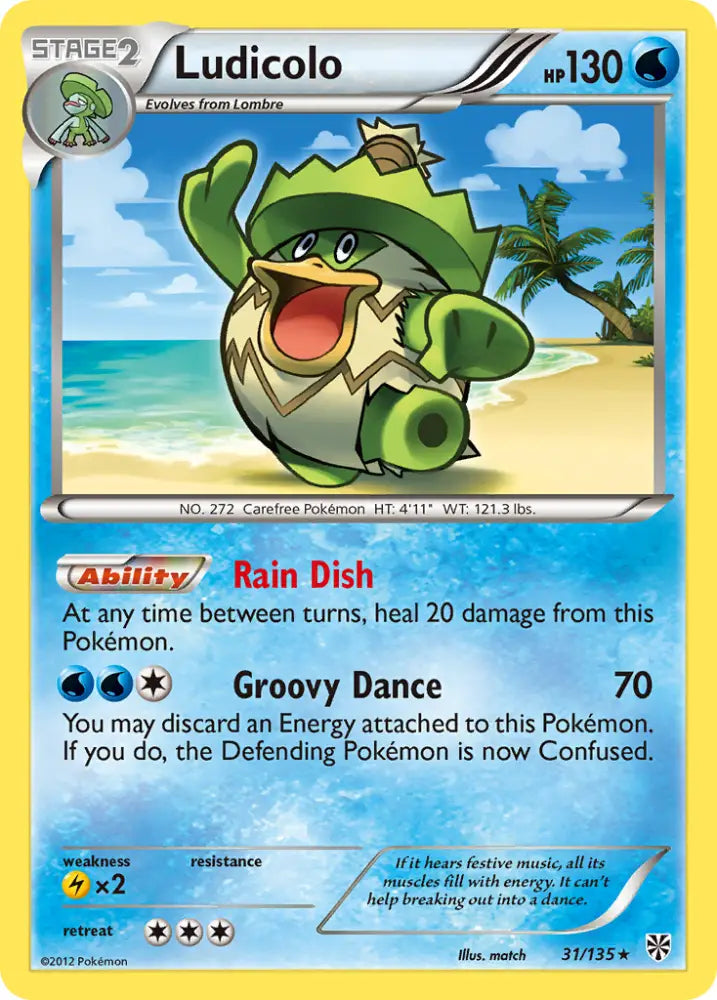 Ludicolo (31/135) [Black & White: Plasma Storm] - Pokemon Single