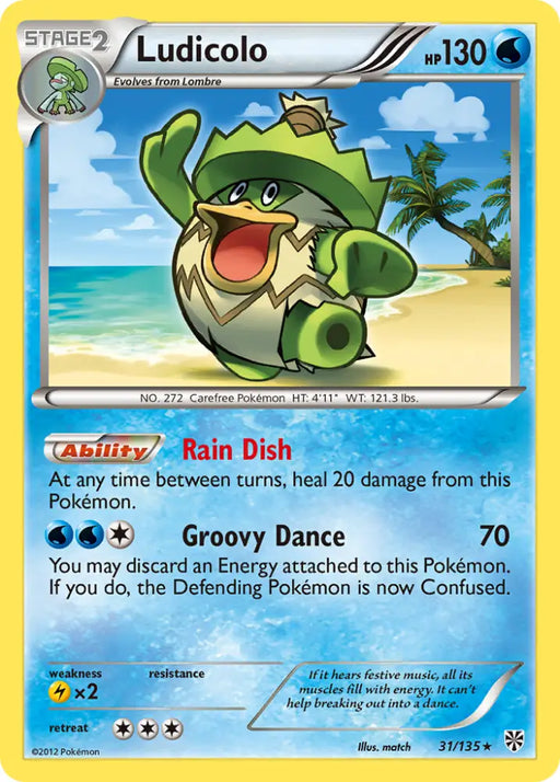 Ludicolo (31/135) [Black & White: Plasma Storm] - Pokemon Single