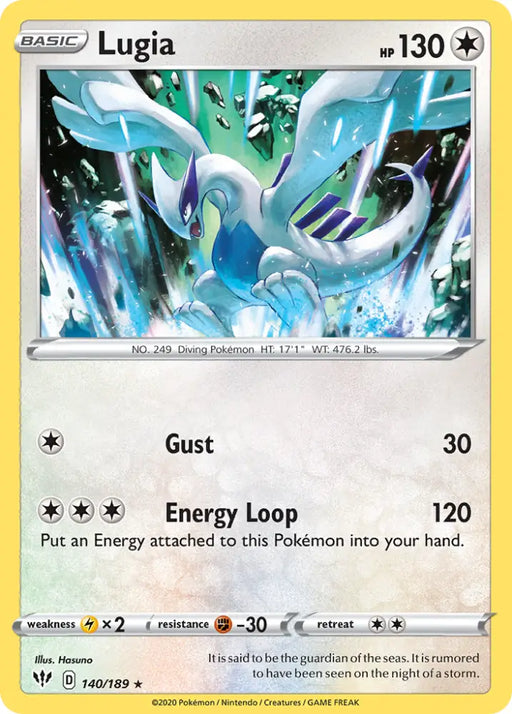 Lugia (140/189) [Sword & Shield: Darkness Ablaze] - Pokemon Single