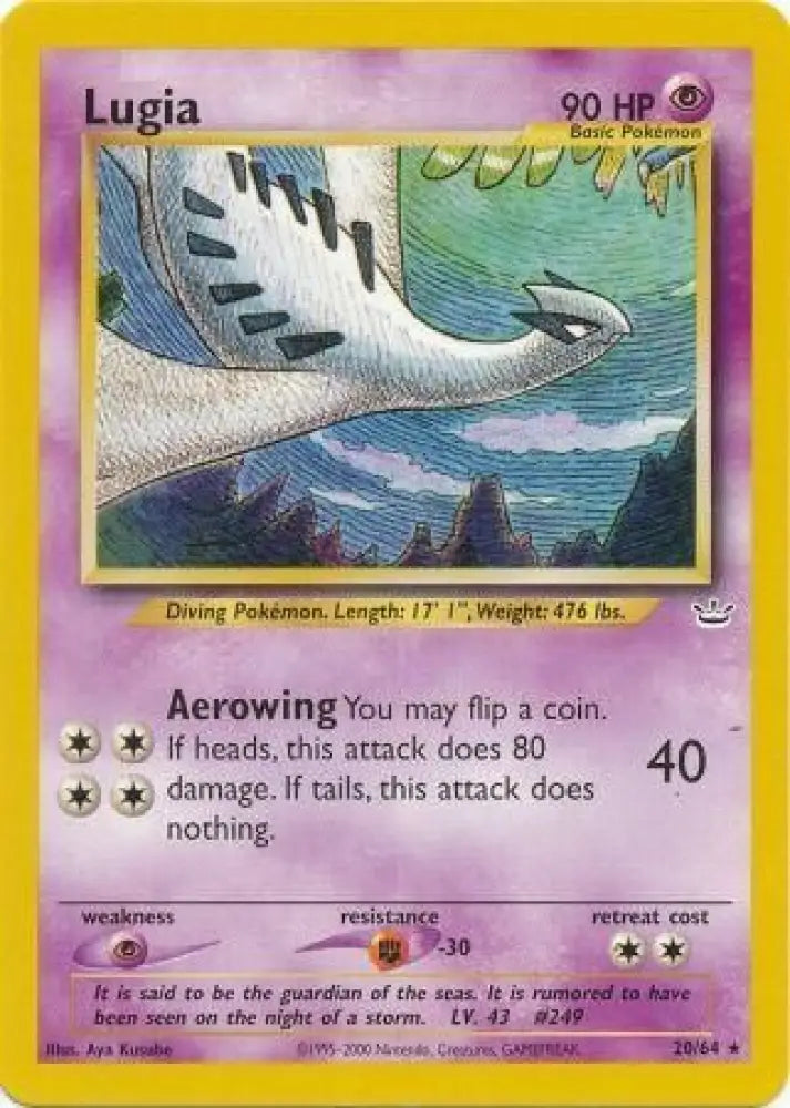 Lugia (20/64) [Neo Revelation Unlimited] - Pokemon Single