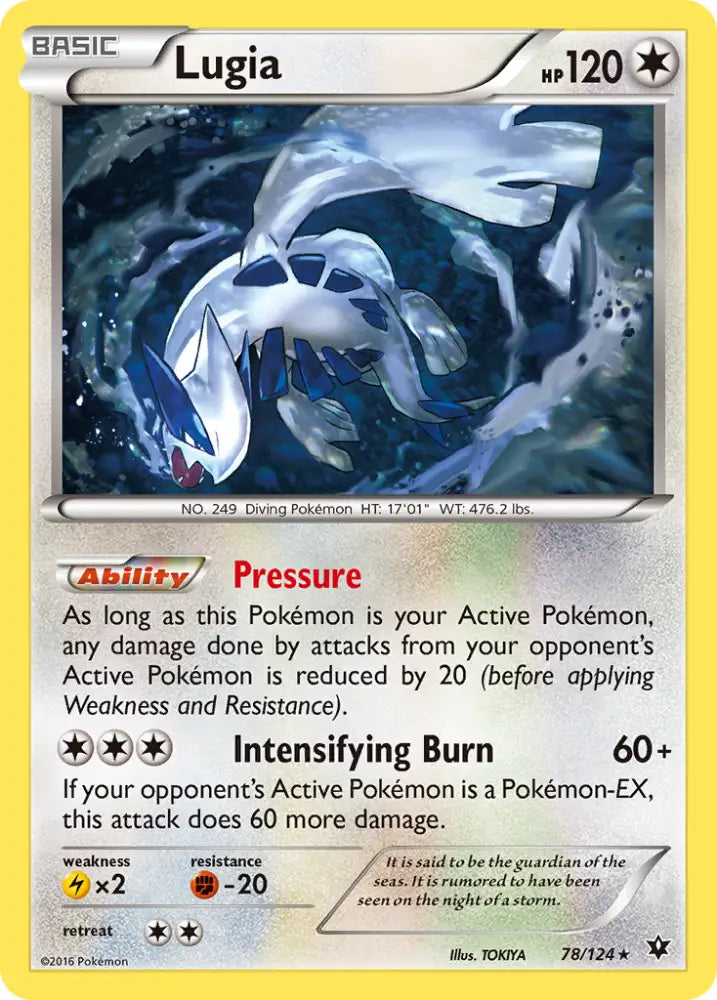 Lugia (78/124) [XY: Fates Collide] - Pokemon Single
