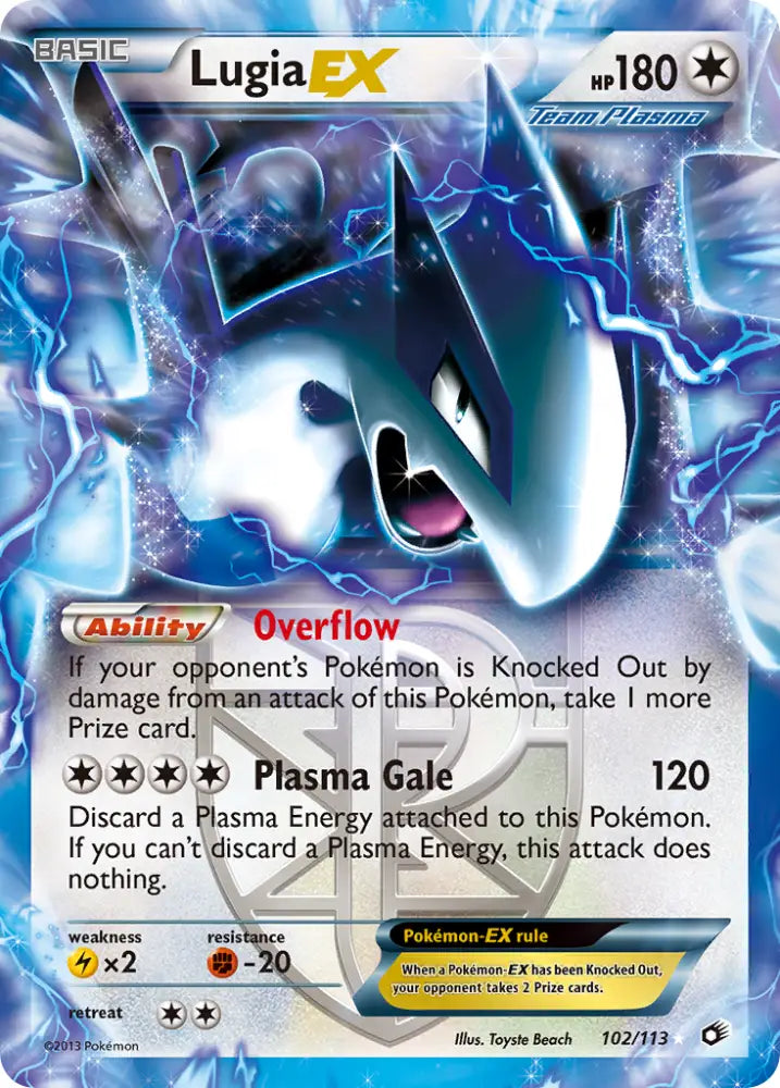 Lugia EX (102/113) [Black & White: Legendary Treasures] - Pokemon Single