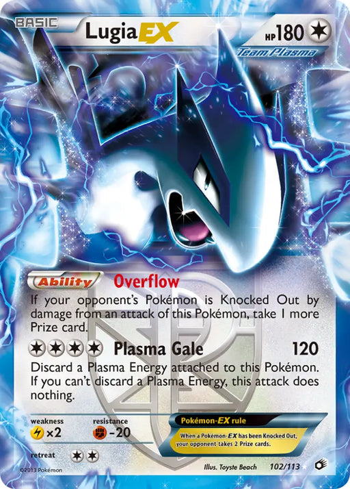 Lugia EX (102/113) [Black & White: Legendary Treasures] - Pokemon Single