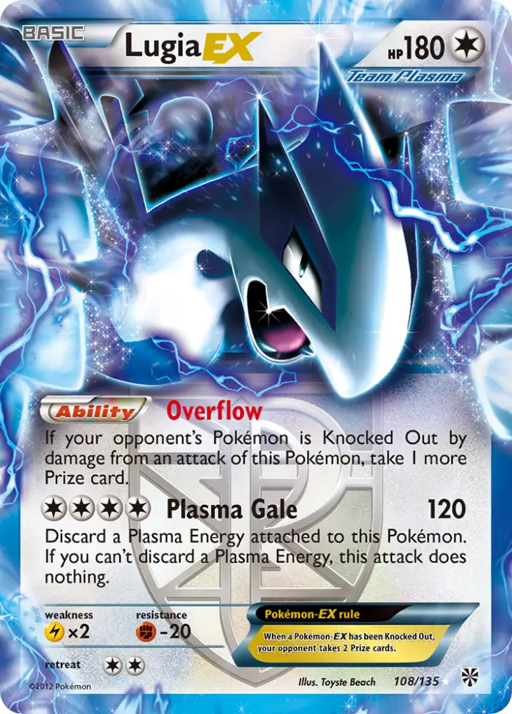 Lugia EX (108/135) [Black & White: Plasma Storm] - Pokemon Single
