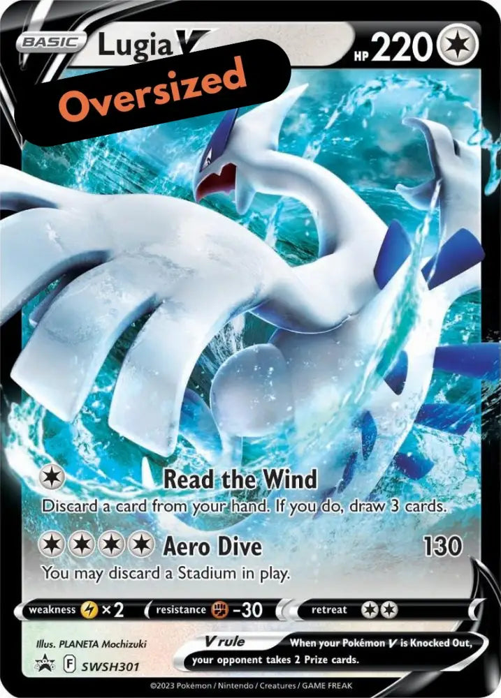 Lugia V (SWSH301) (Jumbo Card) [Sword & Shield: Black Star Promos] - Pokemon Single