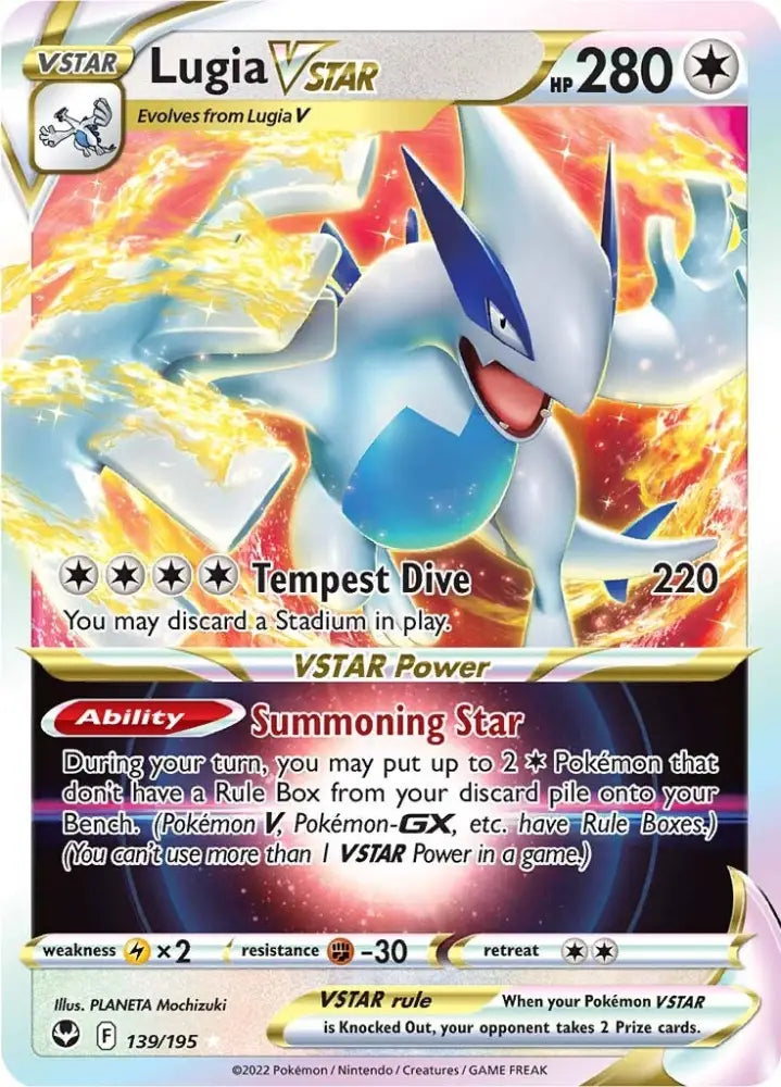 Lugia VSTAR (139/195) [Sword & Shield: Silver Tempest] - Pokemon Single