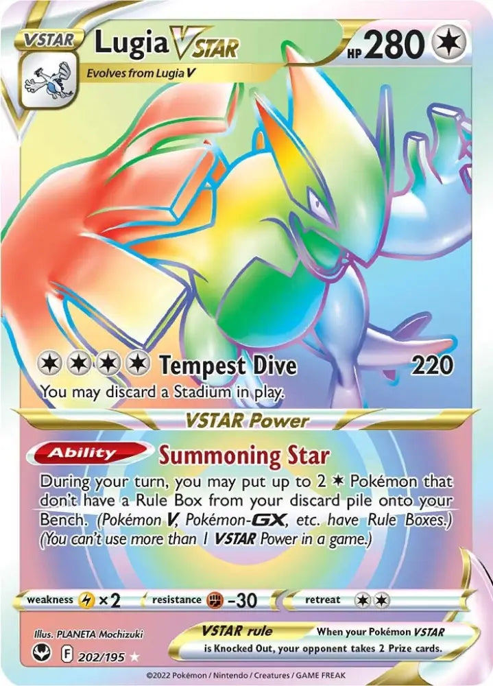 Lugia VSTAR (202/195) [Sword & Shield: Silver Tempest] - Pokemon Single