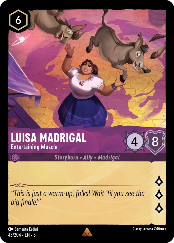 Luisa Madrigal - Entertaining Muscle (45/204) [Shimmering Skies] - Lorcana Single