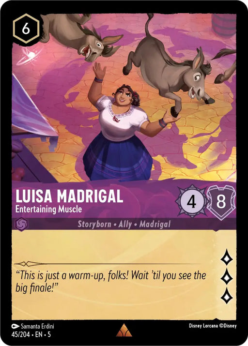 Luisa Madrigal - Entertaining Muscle (45/204) [Shimmering Skies] - Lorcana Single