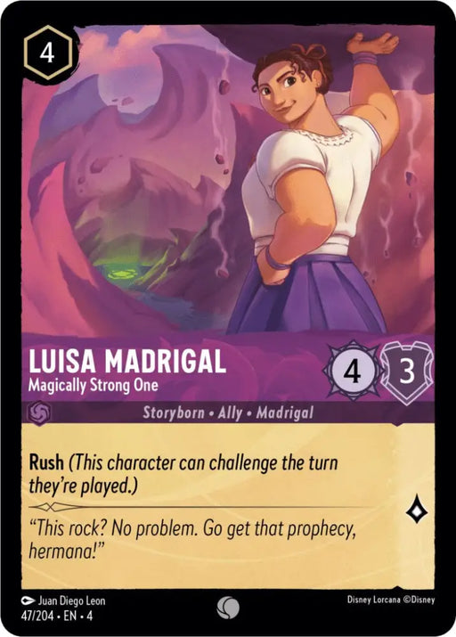 Luisa Madrigal - Magically Strong One (47/204) [Ursula’s Return] - Lorcana Single