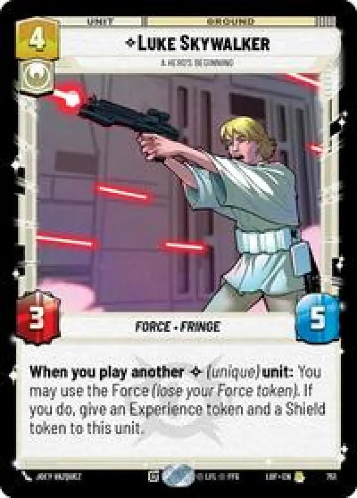 Luke Skywalker - A Hero's Beginning (Foil) (751) [Legends of the Force]