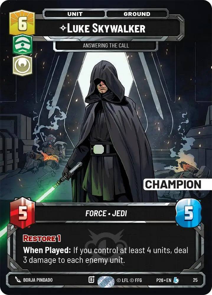 Luke Skywalker -  Answering the Call (Champion) (22) [Sector and Regional Promos: Season 2]