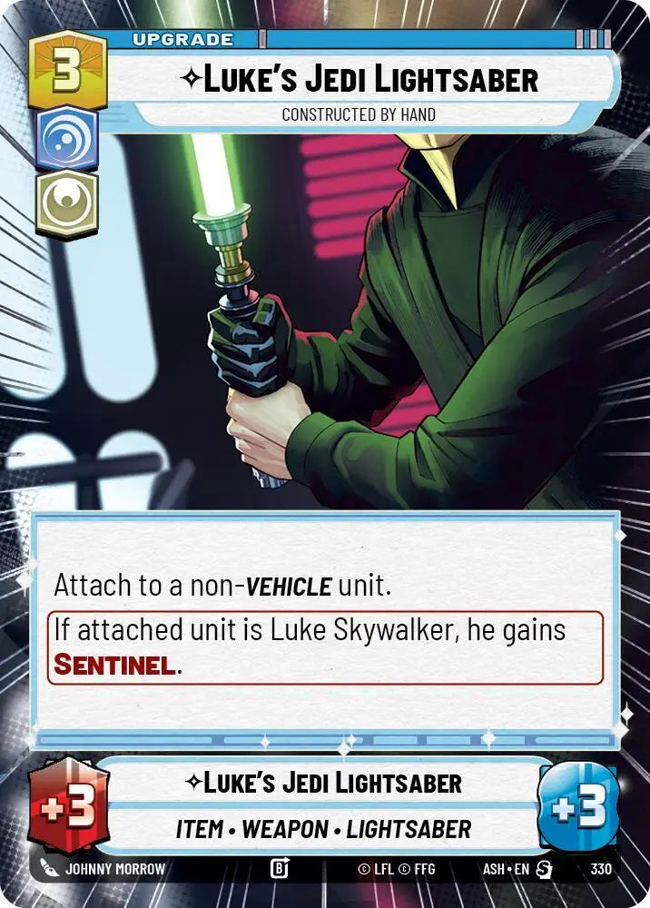 Luke's Jedi Lightsaber - Constructed by Hand (Hyperspace) (330) [Ashes of the Empire]