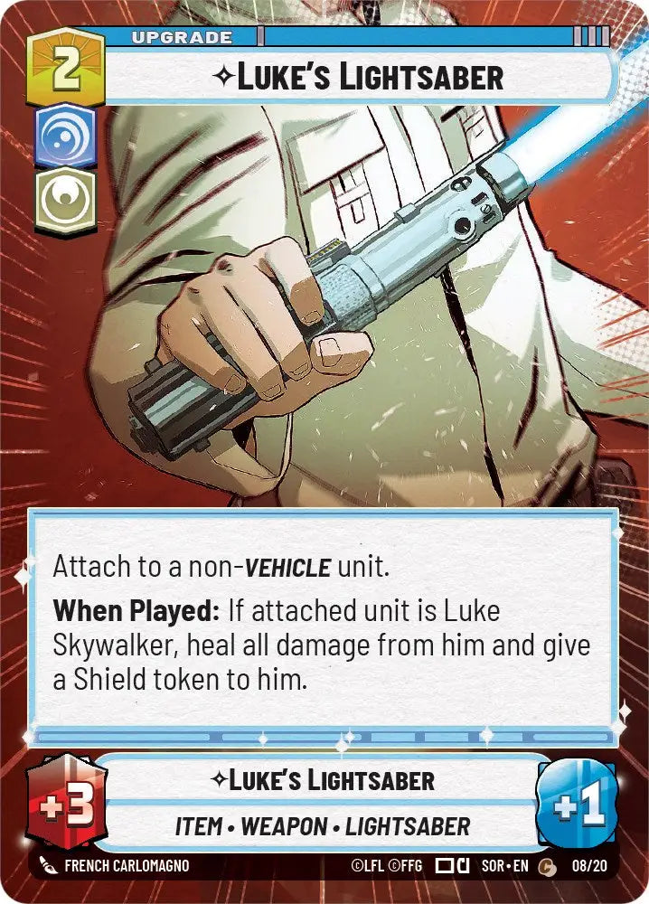 Luke’s Lightsaber (Hyperspace) (8/20) [Spark of Rebellion: Weekly Play] - Star Wars: Unlimited Single