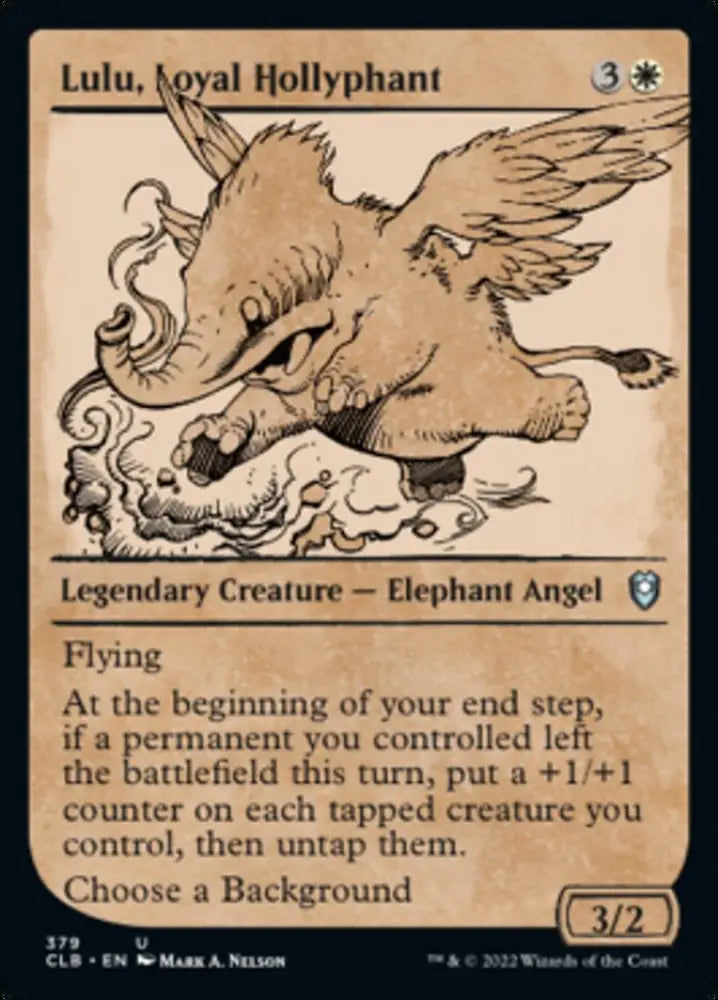 Lulu Loyal Hollyphant (Showcase) [Commander Legends: Battle for Baldur’s Gate] - MTG Single