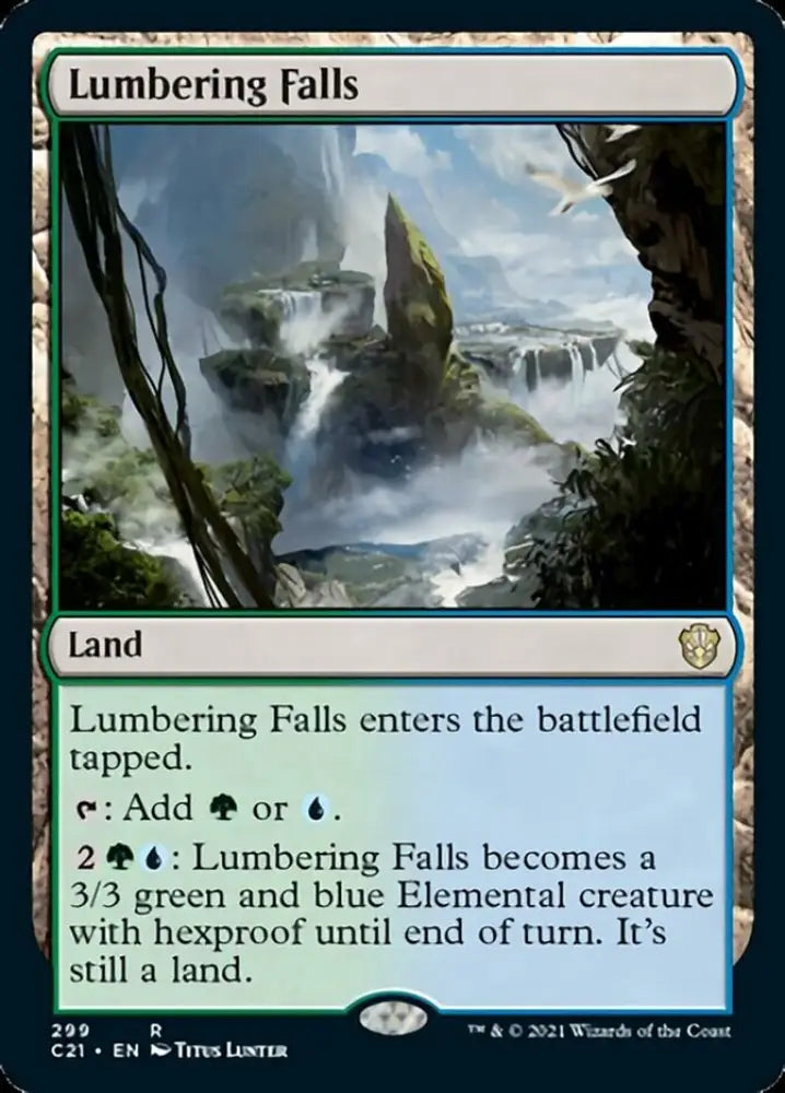 Lumbering Falls [Commander 2021] - MTG Single