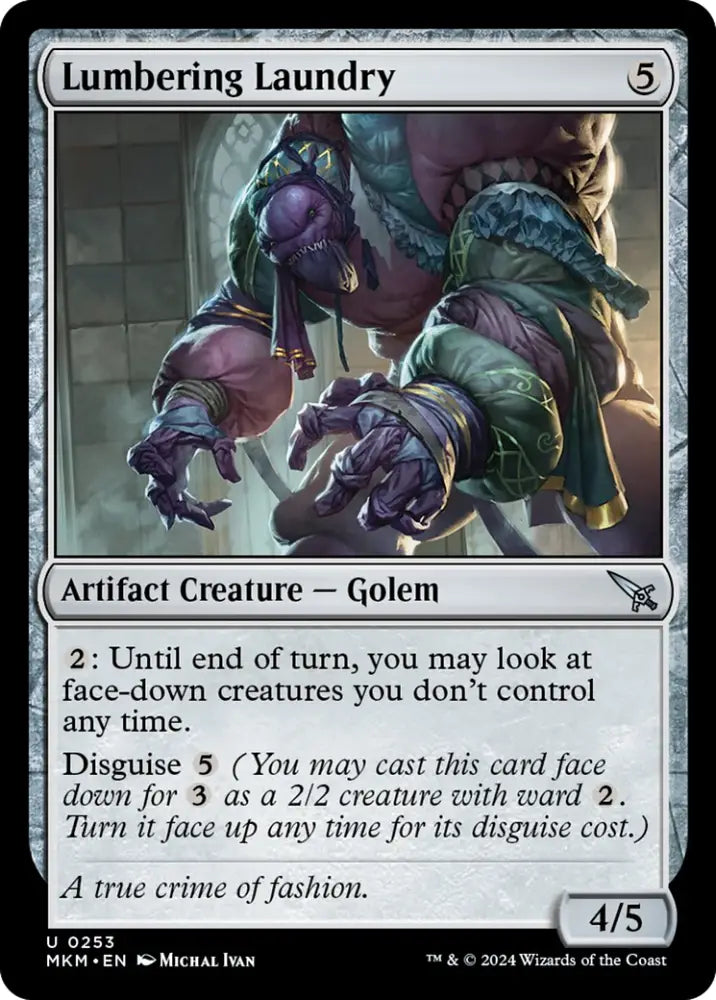 Lumbering Laundry [Murders at Karlov Manor] - MTG Single