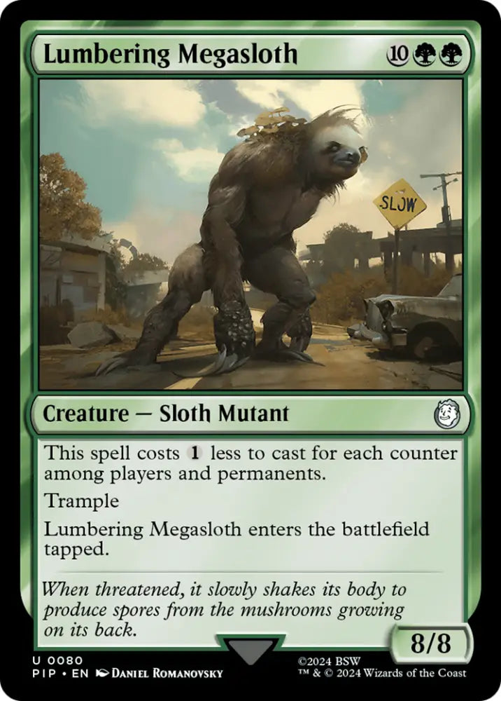 Lumbering Megasloth [Fallout] - MTG Single