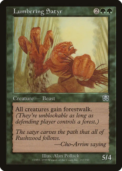 Lumbering Satyr [Mercadian Masques] - MTG Single