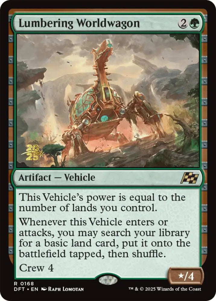 Lumbering Worldwagon [Aetherdrift Prerelease Promos] - MTG Single