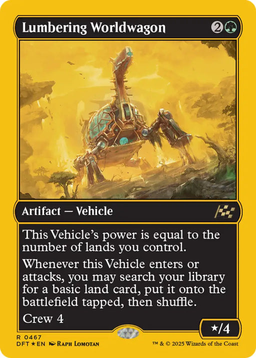 Lumbering Worldwagon (First-Place Foil) [Aetherdrift] - MTG Single