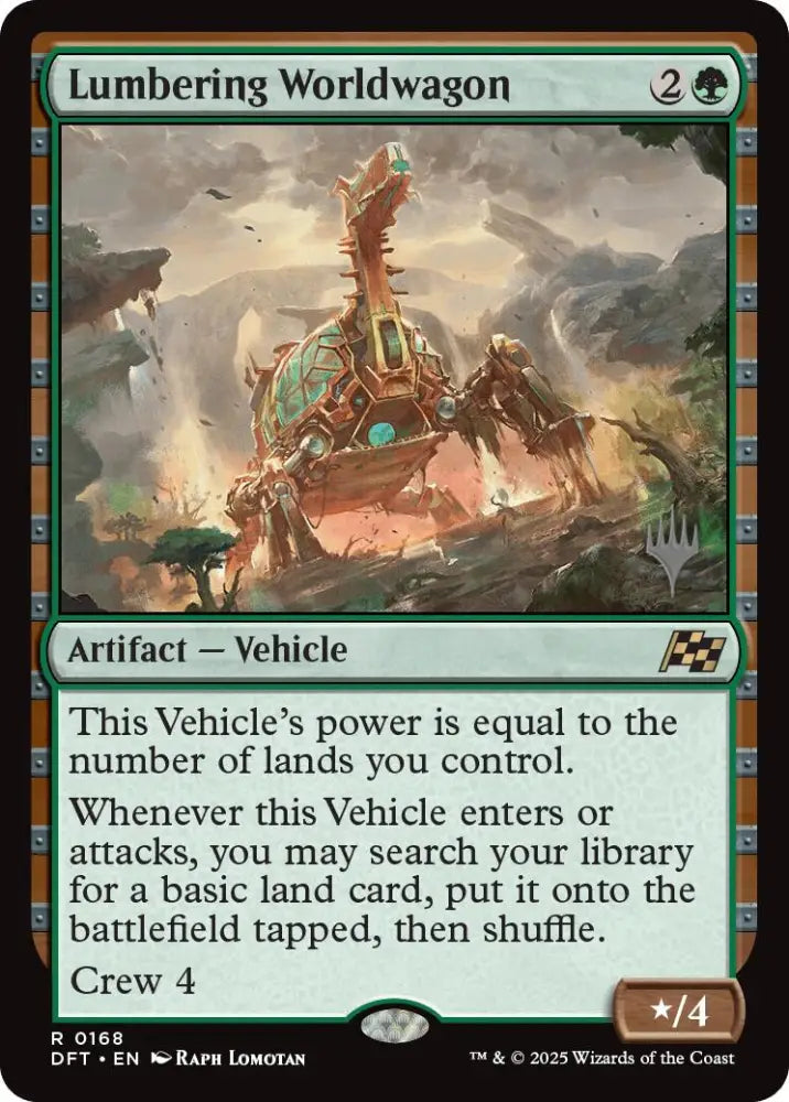 Lumbering Worldwagon (Promo Pack) [Aetherdrift Promos] - MTG Single
