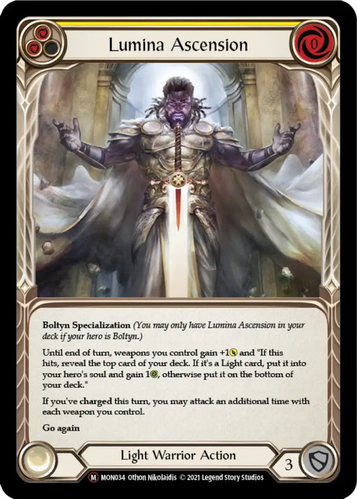 Lumina Ascension [Monarch Unlimited] Unlimited Rainbow Foil - Flesh And Blood Single