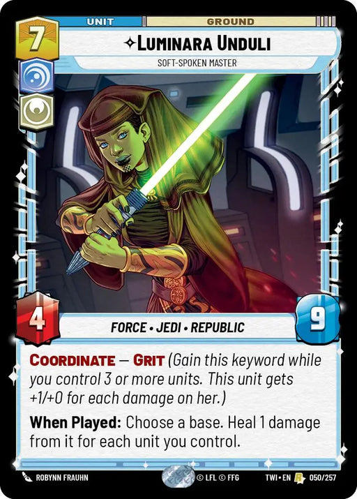 Luminara Unduli - Soft-Spoken Master (050/257) [Twilight of the Republic] - Star Wars: Unlimited Single