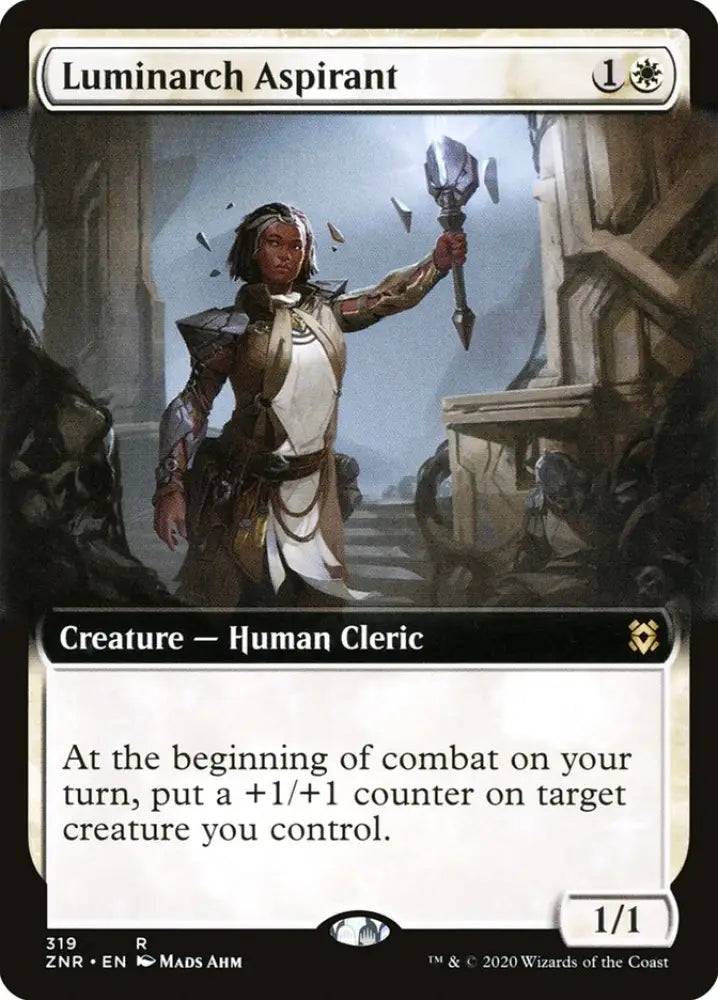 Luminarch Aspirant (Extended Art) [Zendikar Rising] - MTG Single