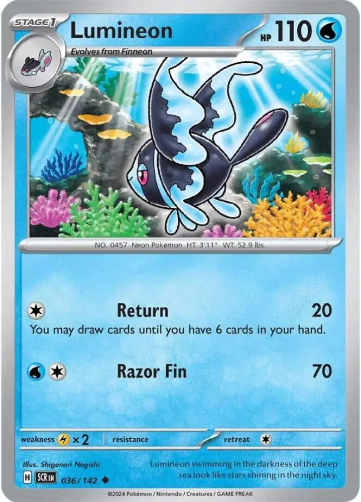 Lumineon (036/142) [Scarlet & Violet: Stellar Crown] - Pokemon Single