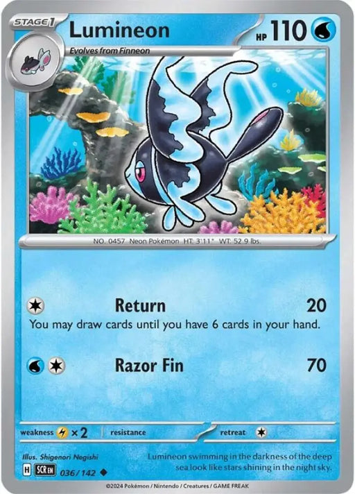 Lumineon (036/142) [Scarlet & Violet: Stellar Crown] - Pokemon Single