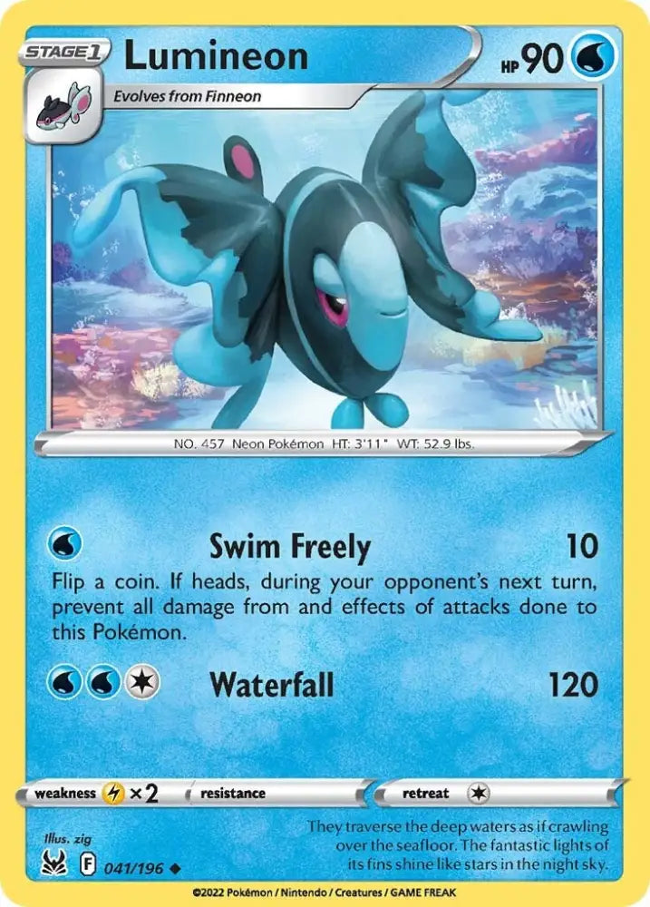 Lumineon (041/196) [Sword & Shield: Lost Origin] - Pokemon Single