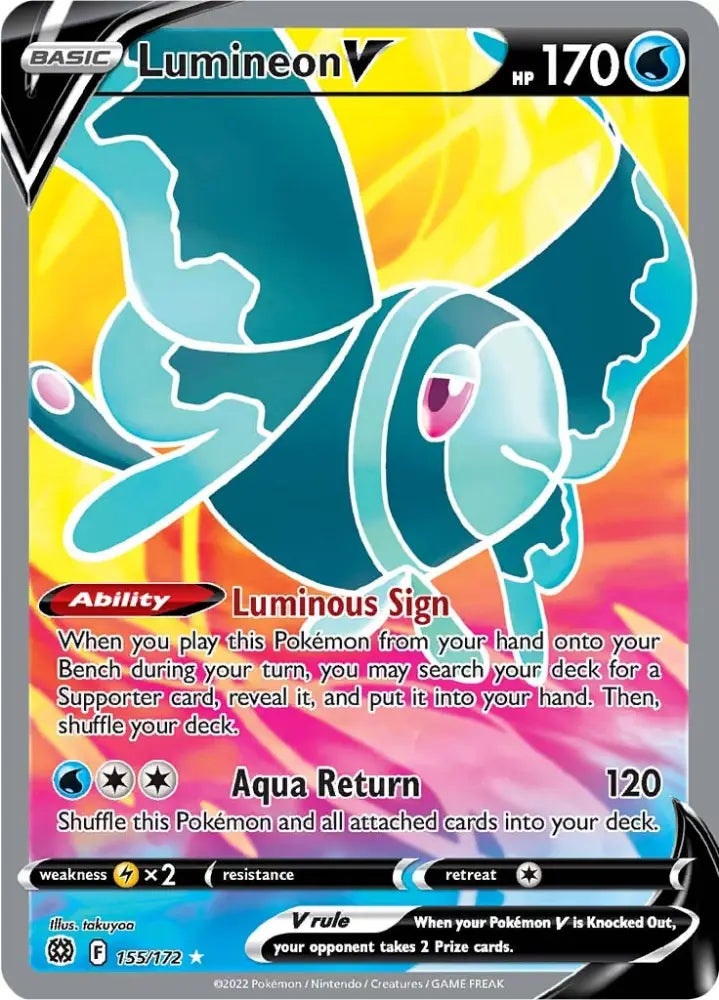 Lumineon V (155/172) [Sword & Shield: Brilliant Stars] - Pokemon Single