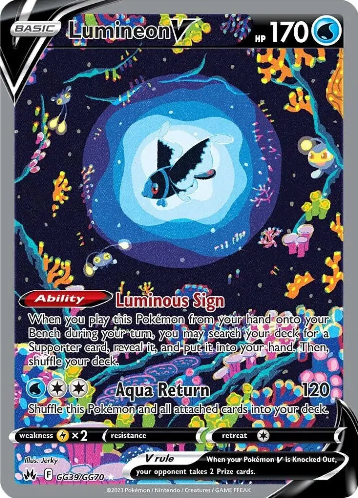 Lumineon V (GG39/GG70) [Sword & Shield: Crown Zenith] - Pokemon Single