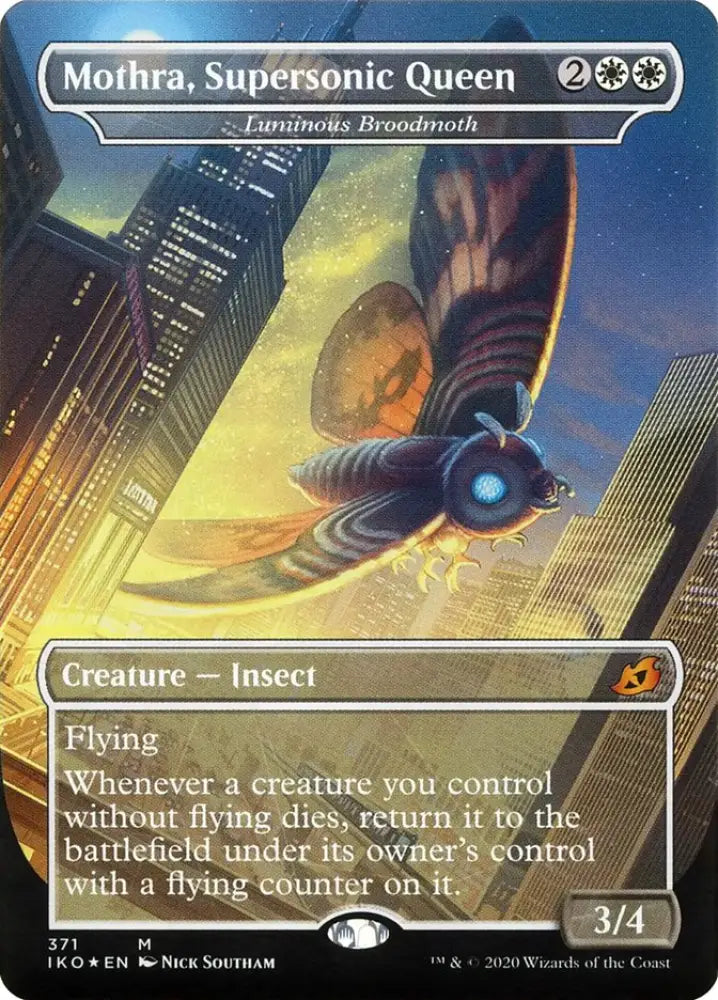 Luminous Broodmoth - Mothra Supersonic Queen (Godzilla Series) [Ikoria: Lair of Behemoths] - MTG Single