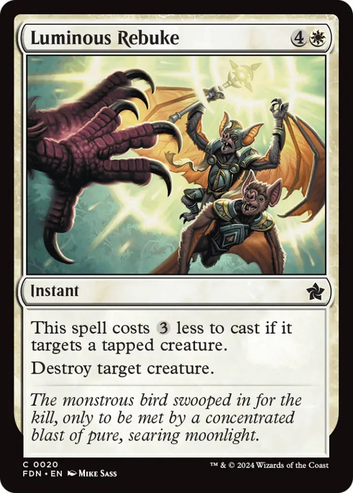 Luminous Rebuke [Foundations] - MTG Single