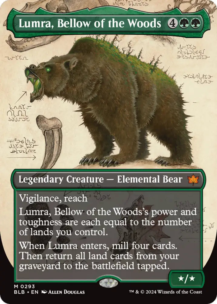Lumra Bellow of the Woods (Borderless) (0293) [Bloomburrow] - MTG Single