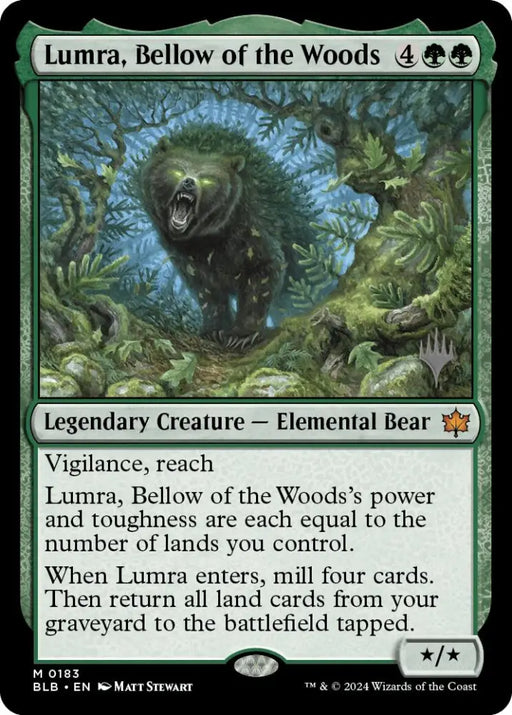 Lumra Bellow of the Woods (Promo Pack) [Bloomburrow Promos] - MTG Single