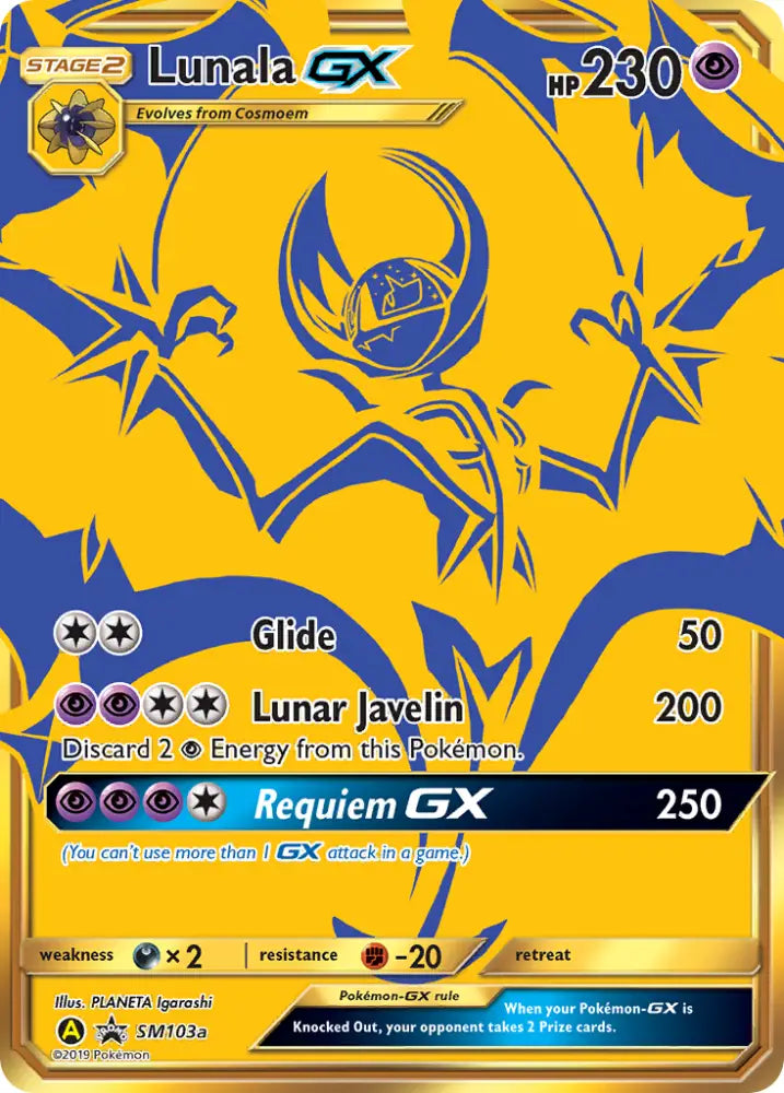 Lunala GX (SM103a) [Sun & Moon: Black Star Promos] - Pokemon Single