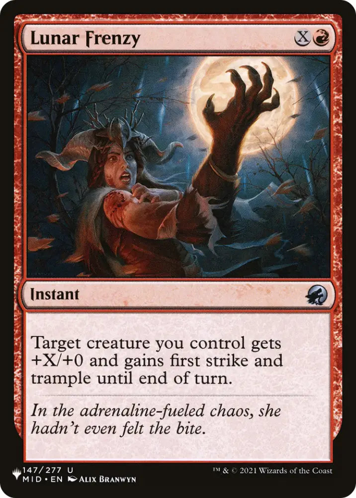 Lunar Frenzy [The List] - MTG Single