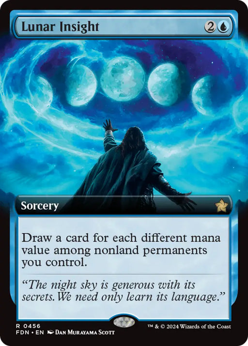 Lunar Insight (Extended Art) [Foundations] - MTG Single