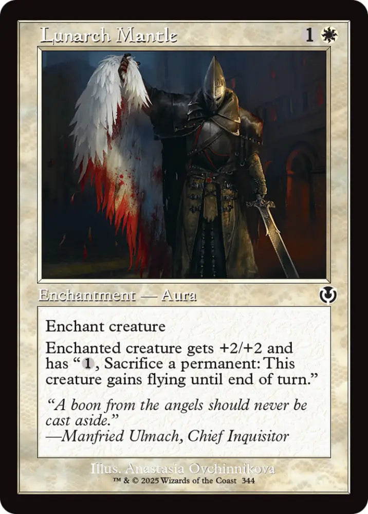 Lunarch Mantle (Retro Frame) [Innistrad Remastered] - MTG Single