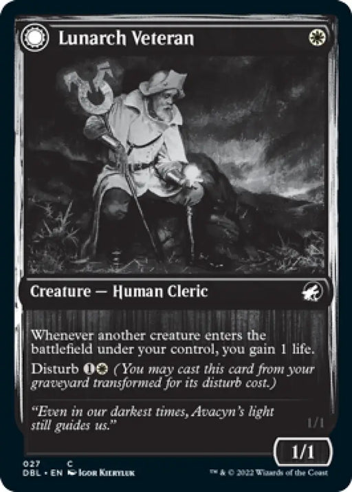 Lunarch Veteran // Luminous Phantom [Innistrad: Double Feature] - MTG Single