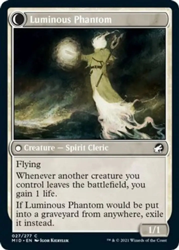Lunarch Veteran // Luminous Phantom [Innistrad: Midnight Hunt] - MTG Single