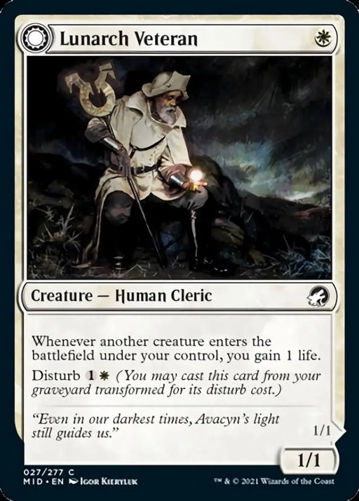 Lunarch Veteran // Luminous Phantom [Innistrad: Midnight Hunt] - MTG Single