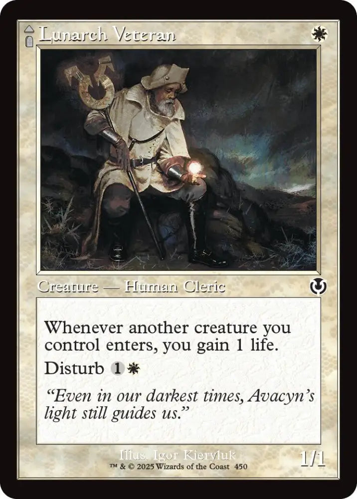 Lunarch Veteran // Luminous Phantom (Retro Frame) [Innistrad Remastered] - MTG Single