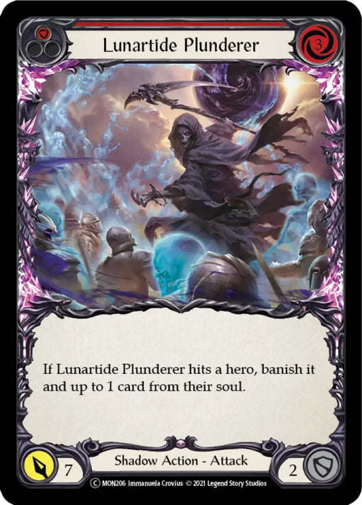 Lunartide Plunderer (Red) [Monarch Unlimited] Unlimited Rainbow Foil - Flesh And Blood Single