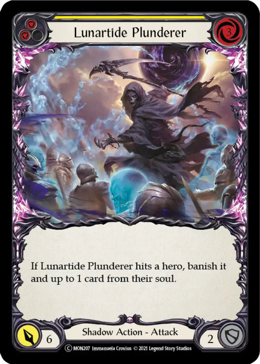 Lunartide Plunderer (Yellow) [Monarch Unlimited] Unlimited Rainbow Foil - Flesh And Blood Single